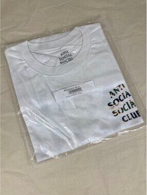Anti Social Social Club Mirage White Camo Tee Large New